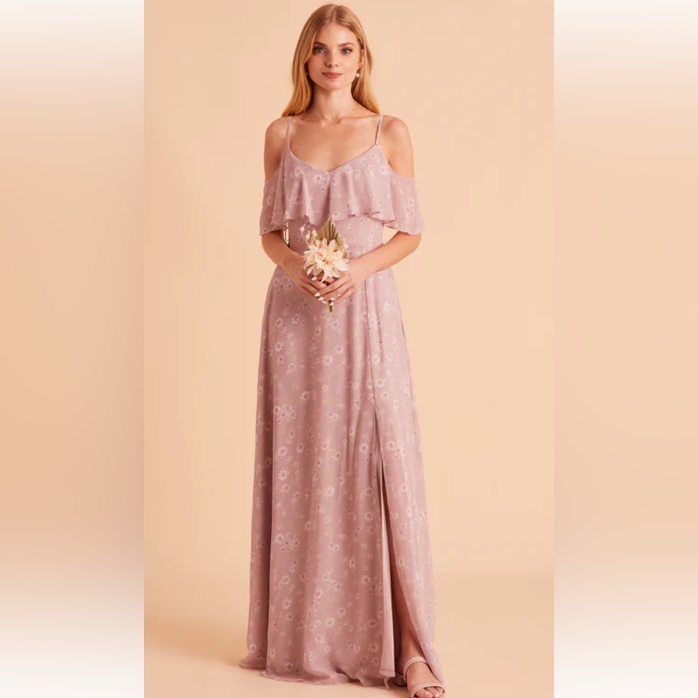 Floral mauve formal dress